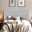 Ver imagem 2 de Cabeceira de Cama Box Casal 140 Cm Dunas - Veludo Cinza
