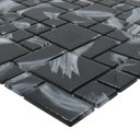 Ver imagem 5 de Pastilha de Vidro Cristal Monet Preta para Banheiro 30x30cm