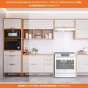 Ver imagem 5 de Torre Quente 100%mdf 70cm 2 Nichos para Forno 2 Portas e 2 Gavetas Eloise Mgm Móveis Freijó/off