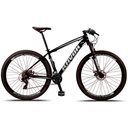 Ver imagem 1 de Bicicleta Aro 29 Mountain Bike Urbana 21 Marchas Velocidades Alavanca Alumínio:cinza/19"