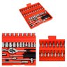 Jogo 46 Ferramentas Chaves Soquetes Catraca Crv Bits 1/4 - 5