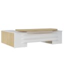 Ver mais imagens de Mesa para Escritório Diretor Grande 2 Portas 4 Gavetas Carvalho/branco