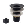 Válvula Para Lavatório Metal Preto Fosco e Porca Metal Sem Ladrão:Preta - 3