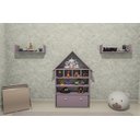 Ver imagem 4 de Casinha Infantil Organizadora de Brinquedos 100% Mdf Plancasa:lavanda