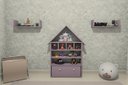 Ver imagem 4 de Casinha Infantil Organizadora de Brinquedos 100% Mdf Plancasa:lavanda