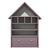 Casinha Infantil Organizadora de Brinquedos 100% Mdf Plancasa:lavanda - 7