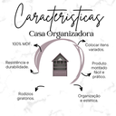 Ver imagem 2 de Casinha Infantil Organizadora de Brinquedos 100% Mdf Plancasa:lavanda
