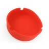 Kit 4 Cinzeiro De Silicone Redondo Resistente Lavável Não Queima e Não Quebra Cor:Vermelho - 3