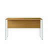 Mesa para Escritório 152cm com Estrutura em Vidro Laguna Espresso Móveis - 2