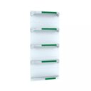 Ver imagem 1 de Kit 5 Bandejas para Gondola Canto 202 Fit 40/60 Branco Pe Verde