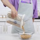 Ver imagem 2 de Pote Duplo Porta Mantimentos Dispenser 2500ml Multifuncional para Cozinha e Lavanderia