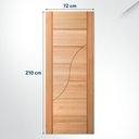 Ver imagem 2 de Folha de Porta Maciça em Eucalipto Acabamento Natural 210x72cm PM91 Sublime Cruzeiro Portas Neo