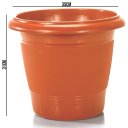 Ver imagem 2 de 3 Vasos Grande Redondo 15 Litros Cerâmico Plantas E Flores