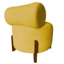 Ver imagem 4 de Kit 2 Poltronas Decorativa Mônaco Couro Amarelo