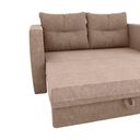 Ver imagem 4 de Sofá Cama 2 Lugares Casal 1,50 Mts Bouclê Luma Matrix Cor:boucle Marrom
