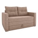 Ver imagem 2 de Sofá Cama 2 Lugares Casal 1,50 Mts Bouclê Luma Matrix Cor:boucle Marrom
