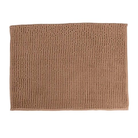 Tapete de Banheiro Chenille Bege 70x50cm - Uzoo Tapete Chenille 70x50cm Bege