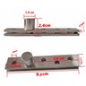 Dobradiça Pivô Pino Porta Pivotante 150kg Aço Inox 304 Canto - 2