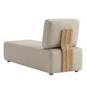Ver imagem 7 de Sofá Chaise Modular Block 74x153 Pes Madeira Courino Tcs 725 Moll