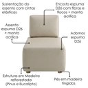 Ver imagem 5 de Sofá Chaise Modular Block 74x153 Pes Madeira Courino Tcs 725 Moll