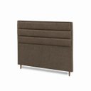 Ver imagem 4 de Cabeceira para Cama Casal Queen Estofada 1,58 Mts Iza Vilajo: Suede Marrom