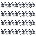 Ver imagem 5 de Kit De 20 Conjuntos De Mesa Dobrável 60x60 Com 4 Cadeiras Preto Cor: Preto