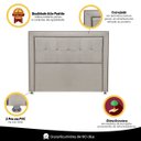 Ver imagem 7 de Cabeceira Estofada para Cama Box Queen 160cm Ravena Veludo - Sofa Store:veludo Bege
