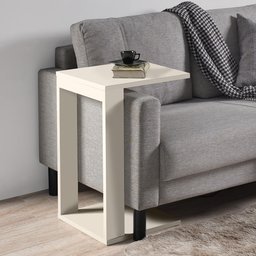 Mesa Pequena Apoio Lateral ao Sofá Criativo Off White - 6