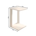 Ver imagem 2 de Mesa Pequena Apoio Lateral ao Sofá Criativo Off White
