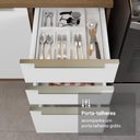 Ver imagem 7 de Armário de Cozinha Completa 340cm Rustic/branco Veludo Lux Madesa 02 Rustic/branco Veludo
