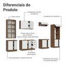 Ver imagem 4 de Armário de Cozinha Completa 340cm Rustic/branco Veludo Lux Madesa 02 Rustic/branco Veludo