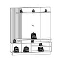 Ver imagem 7 de Painel para Tv Ariel com Rack Ideal para Tv até 65":cumaru