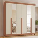 Ver imagem 1 de Guarda-roupas Milano 100% Mdf Tuboarte 6 Portas 4 Gavetas 6 Espelhos