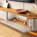 Ver imagem 5 de Home Painel Decorativo Suspenso Messier para Tv até 70 Polegadas Off White/cinamomo G26 - Gran Belo