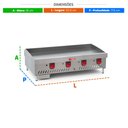 Ver imagem 4 de Chapa de Fritura a Gás Glp Estrutura Inox Chapa 122cm 25mm CHEXP1220-G25 - Red Chameleon