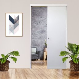 Kit Porta de Correr Pronta Sobrepor 210x72cm Germano - 1