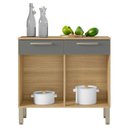 Ver imagem 5 de Balcão de Cozinha com Tampo 91cm Vivian Freijó/gris Z06 - Mpozenato
