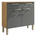Ver imagem 1 de Balcão de Cozinha com Tampo 91cm Vivian Freijó/gris Z06 - Mpozenato