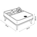 Ver imagem 2 de Mesa de Centro Aruma com Cantos Arredondados Off White com Nature