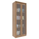 Ver imagem 5 de Armario Multiuso 2 Portas Vidro 160x60 Cm Am3111 Amendoa Tecno Mobili