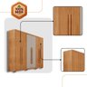 Guarda Roupa Casal Toronto 100 Mdf 6 Portas e 2 Gavetas com Pés Moderna Mobília - 5