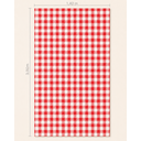 Ver imagem 4 de Toalha de Mesa Picnic 10 Lugares Algodão 1,40 x 3,00 m Vermelho Santa Sofia