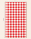 Ver imagem 4 de Toalha de Mesa Picnic 10 Lugares Algodão 1,40 x 3,00 m Vermelho Santa Sofia