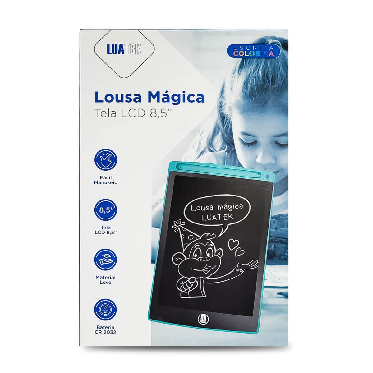 Lousa Digital Lcd Tablet para Escrever e Desenhos Colorida Luatek - 3