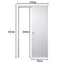 Ver imagem 3 de Kit Porta de Correr Pronta Sobrepor 210x92cm Germano