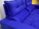 Ver imagem 6 de Sofá Retrátil Reclinável 1,80 M Azul 910 Lia