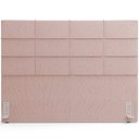 Ver imagem 5 de Kit Cabeceira Cama Box Queen 160cm com Calçadeira Roma W01 Linho Rosê - Lyam Lyam Decor