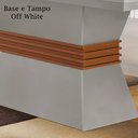 Ver imagem 2 de Conjunto Sala de Jantar Mesa Clarice 180x80cm Tampo Vidro/mdf Canto Reto com 6 Cadeiras Valentina Ru