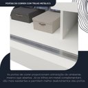 Ver mais imagens de Guarda-Roupa Casal com Espelho MDF 3 Portas de Correr 4 Gavetas Milão Branco