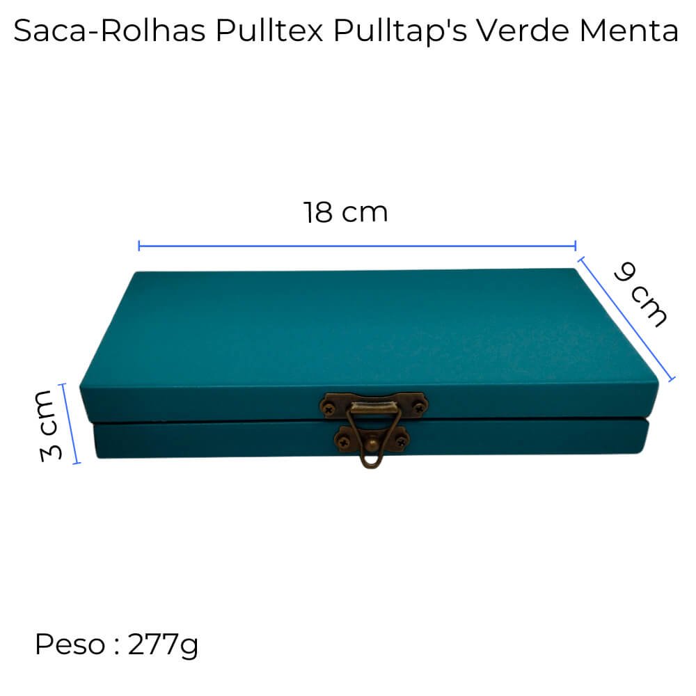 Saca-rolha Pulltex Pulltaps Verde Menta e Caixa Ecológica - 6